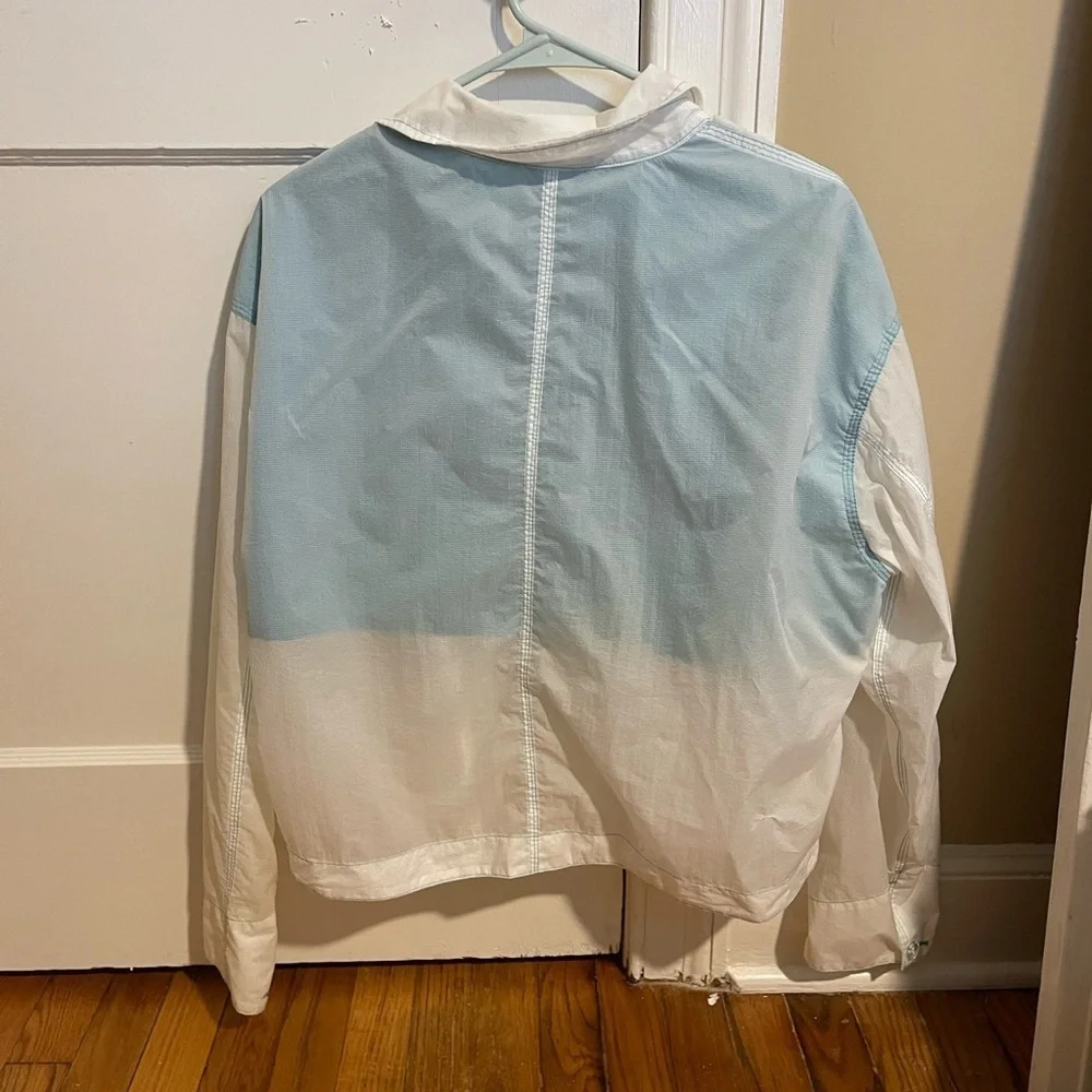 Converse White and Teal Windbreaker